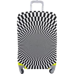 Circles Checkered Abstract Abstraction Art Luggage Cover (Large) from ArtsNow.com