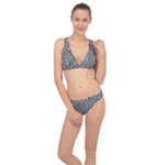 Circles Checkered Abstract Abstraction Art Classic Banded Bikini Set 