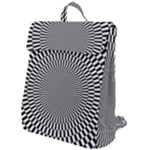 Circles Checkered Abstract Abstraction Art Flap Top Backpack