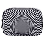 Circles Checkered Abstract Abstraction Art Make Up Pouch (Small)