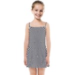 Circles Checkered Abstract Abstraction Art Kids  Summer Sun Dress