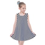 Circles Checkered Abstract Abstraction Art Kids  Summer Dress