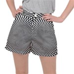 Circles Checkered Abstract Abstraction Art Women s Ripstop Shorts