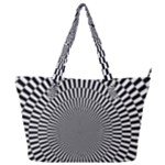 Circles Checkered Abstract Abstraction Art Full Print Shoulder Bag