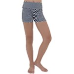 Circles Checkered Abstract Abstraction Art Kids  Lightweight Velour Yoga Shorts