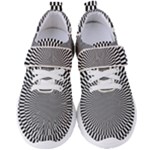 Circles Checkered Abstract Abstraction Art Women s Velcro Strap Shoes