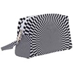 Circles Checkered Abstract Abstraction Art Wristlet Pouch Bag (Large)