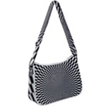 Circles Checkered Abstract Abstraction Art Zip Up Shoulder Bag