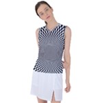 Circles Checkered Abstract Abstraction Art Women s Sleeveless Sports Top