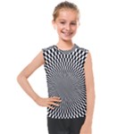 Circles Checkered Abstract Abstraction Art Kids  Mesh Tank Top