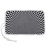 Circles Checkered Abstract Abstraction Art Pen Storage Case (S)