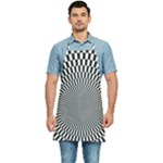 Circles Checkered Abstract Abstraction Art Kitchen Apron