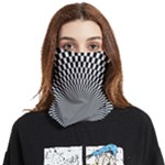 Circles Checkered Abstract Abstraction Art Face Covering Bandana (Two Sides)