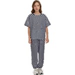 Circles Checkered Abstract Abstraction Art Kids  T-Shirt and Pants Sports Set