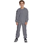 Circles Checkered Abstract Abstraction Art Kids  Sweatshirt set