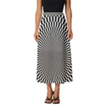 Circles Checkered Abstract Abstraction Art Classic Midi Chiffon Skirt