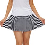 Circles Checkered Abstract Abstraction Art Women s Skort