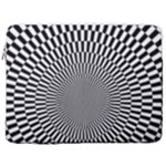 Circles Checkered Abstract Abstraction Art 17  Vertical Laptop Sleeve Case With Pocket