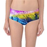 Night Skiing Colored Dead Grateful Lights Mountain Mid-Waist Bikini Bottoms