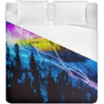 Night Skiing Colored Dead Grateful Lights Mountain Duvet Cover (King Size)