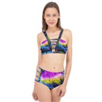 Night Skiing Colored Dead Grateful Lights Mountain Cage Up Bikini Set