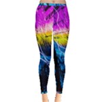 Night Skiing Colored Dead Grateful Lights Mountain Inside Out Leggings