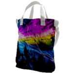 Night Skiing Colored Dead Grateful Lights Mountain Canvas Messenger Bag