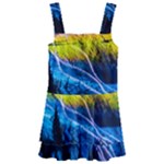 Night Skiing Colored Dead Grateful Lights Mountain Kids  Layered Skirt Swimsuit