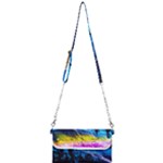 Night Skiing Colored Dead Grateful Lights Mountain Mini Crossbody Handbag