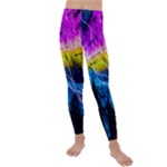 Night Skiing Colored Dead Grateful Lights Mountain Kids  Lightweight Velour Leggings