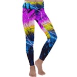 Night Skiing Colored Dead Grateful Lights Mountain Kids  Lightweight Velour Classic Yoga Leggings