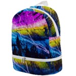 Night Skiing Colored Dead Grateful Lights Mountain Zip Bottom Backpack