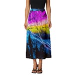 Night Skiing Colored Dead Grateful Lights Mountain Classic Midi Chiffon Skirt