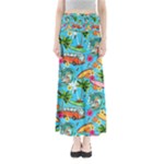 Summer Pattern Seamless Full Length Maxi Skirt