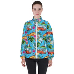 Women s High Neck Windbreaker 