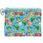 Summer Pattern Seamless Canvas Cosmetic Bag (XXL)