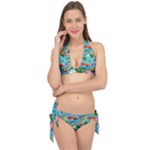 Summer Pattern Seamless Tie It Up Bikini Set