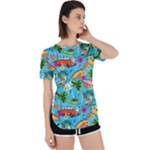 Summer Pattern Seamless Perpetual Short Sleeve T-Shirt