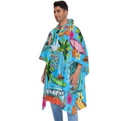 Men s Hooded Rain Ponchos 