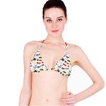 Pattern Seamless Texture Cartoon Classic Bikini Top