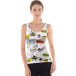 Pattern Seamless Texture Cartoon Women s Basic Tank Top