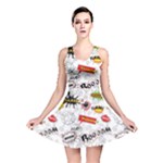 Pattern Seamless Texture Cartoon Reversible Skater Dress