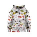 Pattern Seamless Texture Cartoon Kids  Zipper Hoodie