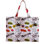 Pattern Seamless Texture Cartoon Zipper Mini Tote Bag