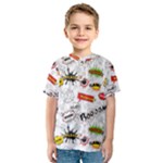 Pattern Seamless Texture Cartoon Kids  Sport Mesh T-Shirt