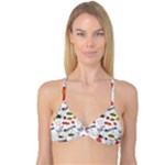 Pattern Seamless Texture Cartoon Reversible Tri Bikini Top