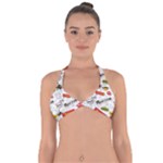 Pattern Seamless Texture Cartoon Halter Neck Bikini Top