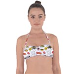 Pattern Seamless Texture Cartoon Tie Back Bikini Top