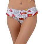 Pattern Seamless Texture Cartoon Frill Bikini Bottoms