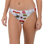 Pattern Seamless Texture Cartoon Band Bikini Bottoms